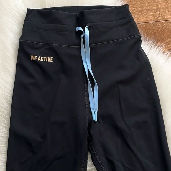 White Fox Active High Rise Colourblock Leggings Black XS - Picture 4 of 6